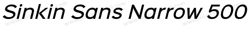 Sinkin Sans Narrow 500 Medium字体转换